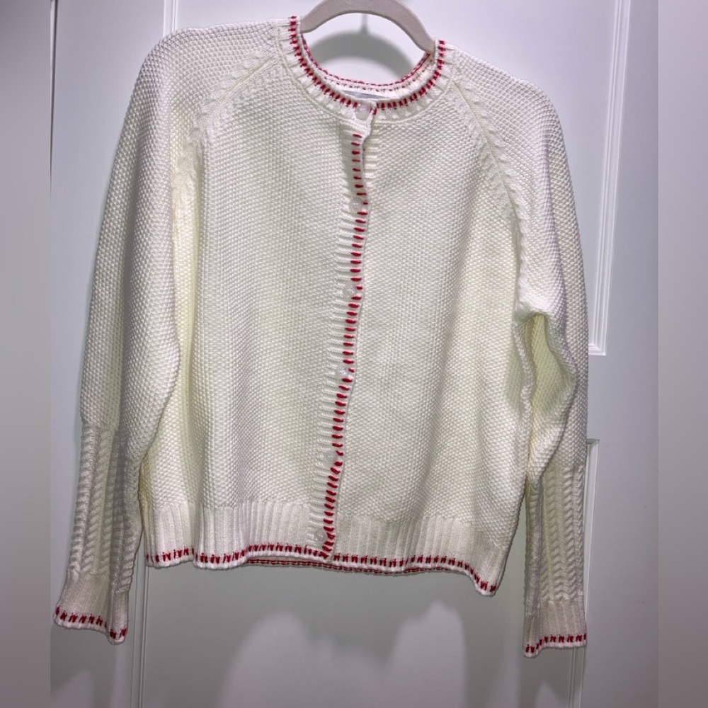 Lewis & Melly Maximme Cardigan Ecru S/M. NWT